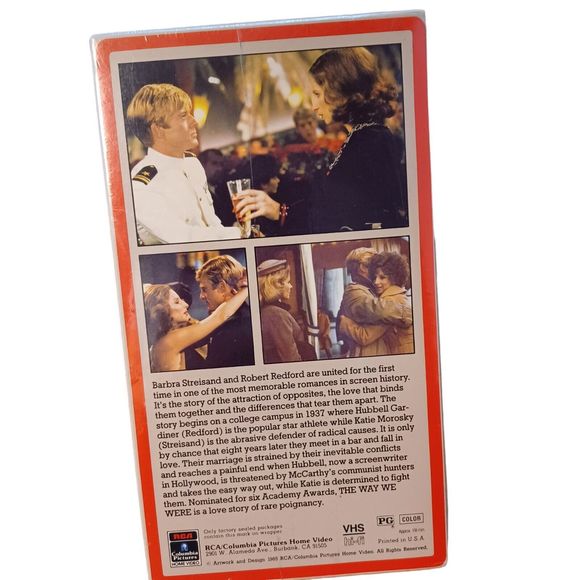 The Way We Were 1973 Awarded Movie VHS Factory Sealed RCA Columbia Full Box Mint - Picture 2 of 9